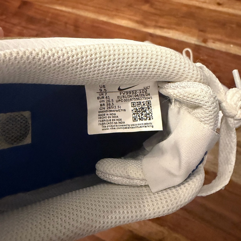 Nike Court Vision Low Next Nature Sneakers Women's White Flax Retro Low Top, 9.5 - Picture 6 of 7